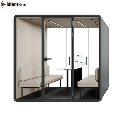 Modular Private Meeting Pod with 4 Person Capacity and 2300x1785x2338mm Size for Office Soundproof Needs