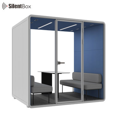 2300x1785x2338mm Size Steel Frame Acoustic Interior Meeting Pod Silent Booth for Office