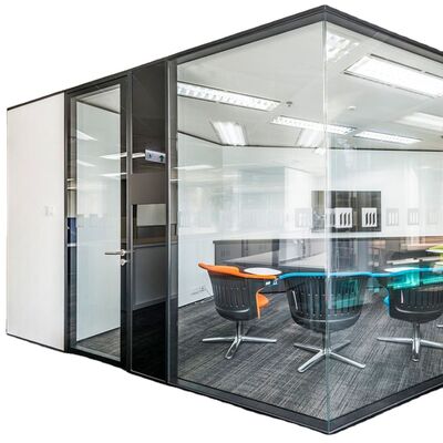 Office Demountable Modular Partitions System Aluminum Partition Wall Space Design Office Glass Partition Wall