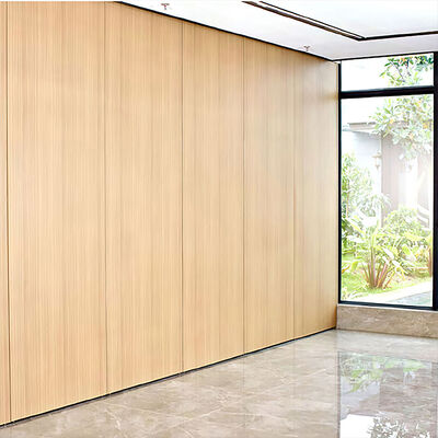 Sound Insulated Interior Removable Office Glass Partition Wood Wall Panel for Room Division