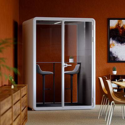 Μεσαίου μεγέθους ακουστικό αθόρυβο χώρο συνάντησης με 12V-USB για διπλούς ιδιωτικούς χώρους εργασίας